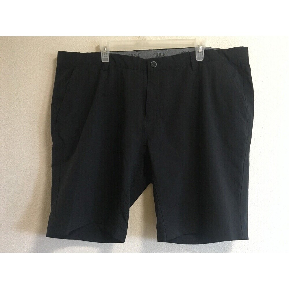 Golf Shorts Men’s Sz 42 GOLF GODS Black Classic Nylon Sportswear Outdoor Active
